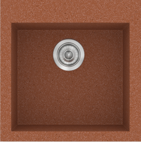 Sanitec Νεροχύτης 339 Classic 50×50 339-20-Granite-Terracota