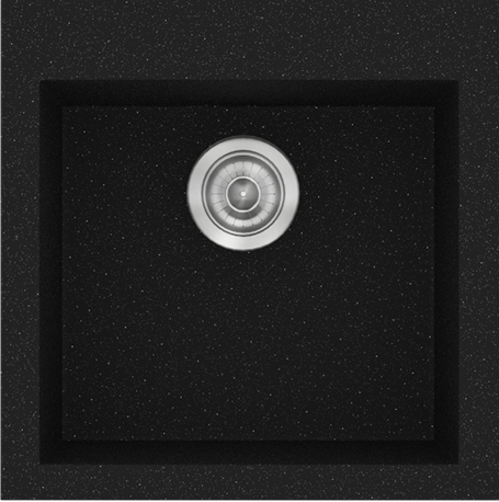 Sanitec Νεροχύτης 339 Classic 50×50 339-22-Metallic-Space