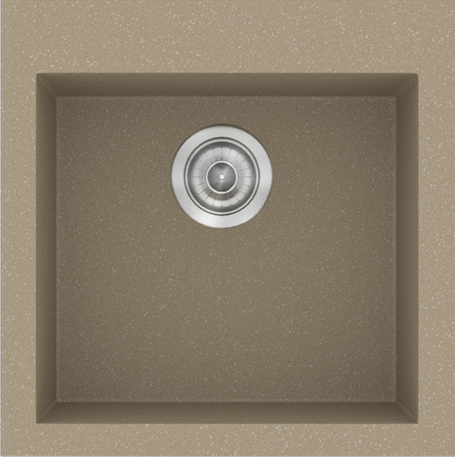 Sanitec Νεροχύτης 339 Classic 50×50 339-42-Granite-Taupe
