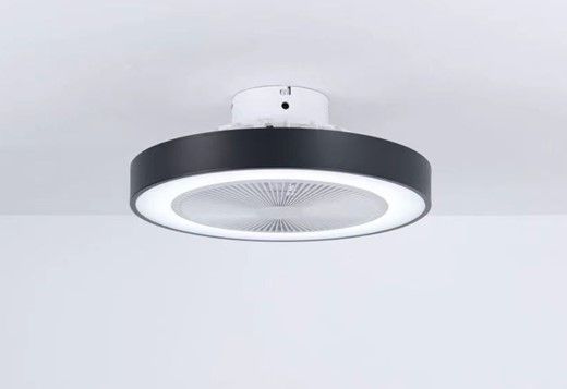 SE LED F50 MARCO BLACK FAN 30W SMART WITH CONTROL 50X50X20cm 3000k-6500k 85-265V 2 YEARS WARRAN HOMELIGHTING 77-50621