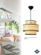 HK-VIENNA 1L Φ30 BAMBOO-RATTAN ΚΡΕΜΑΣΤΟ ΦΩΤΙΣΤΙΚΟ Heronia 14-0210