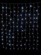 240Led Συμμετρική Κουρτίνα Με Επέκταση Πρόγραμμα Και Μετασχηματιστή 200 x 100(h)cm,Διάφανο Καλώδιο/Λευκό Λαμπάκι (Kelvin: 6.000 - 10.000) Lianos 80152