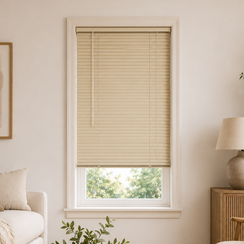 Μεταλλικό Στόρι αλουμινίου 25mm 140x140cm Μπεζ MRShome DRV-BG140140