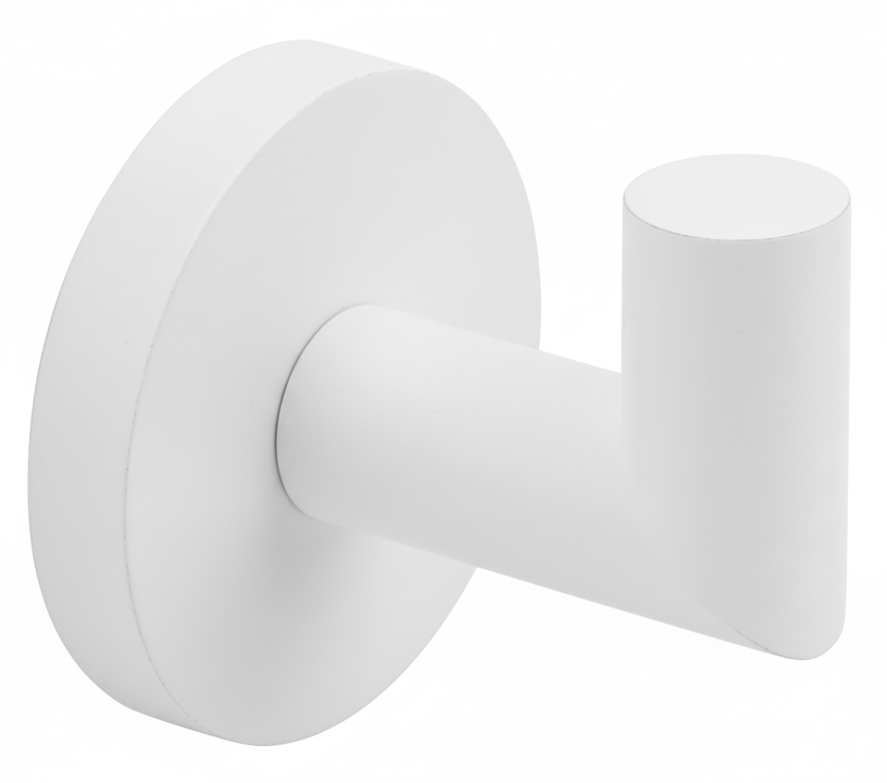 Άγκιστρο Μονό Λευκό Bronze Art Loft-500 3150-AA