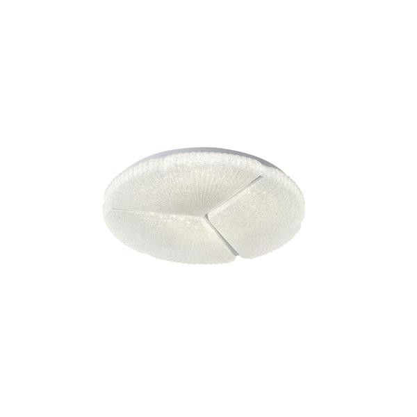 ΠΛΑΦΟΝΙΕΡΑ ΜΕΤΑΛΛΟ-ΠΛΑΣΤΙΚΟ LED 60W 5700Lm 3CCT (3000-4000-6500K) Φ480X75mm ΛΕΥΚΟ ARTE ILLUMINA TRIANO Eurolamp 144-51038
