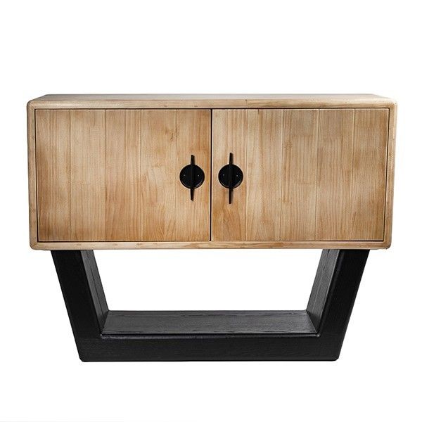 ΜΠΟΥΦΕΣ MDF - ΜΕΤΑΛΛΙΚΟΣ ΦΥΣΙΚΟ - ΜΑΥΡΟΣ 120x40x90cm Eurolamp 810-00245