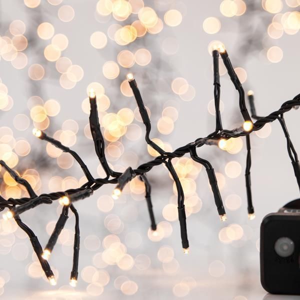 CLUSTER 14m, 1512 LED 3mm, 31V ΜΕΤΑΣΧΗΜΑΤΙΣΤΗ, 8 ΠΡΟΓΡΑΜΜΑΤΑ & ΜΝΗΜΗ, ΠΡΑΣΙΝΟ PVC ΚΑΛΩΔΙΟ,ΘΕΡΜΟ ΛΕΥΚΟ LED, ΠΡΟΕΚΤΑΣΗ ΠΑΡΟΧΗΣ 3m, IP44 Eurolamp 600-18581