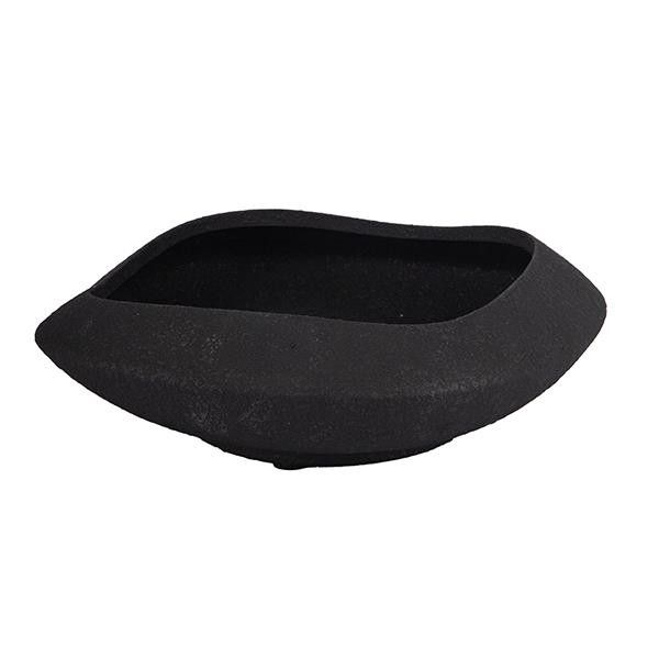ΔΙΑΚΟΣΜΗΤΙΚΗ ΠΙΑΤΕΛΑ ΚΕΡΑΜΙΚΗ ΜΑΥΡΗ 26x26x9cm Eurolamp 819-01835