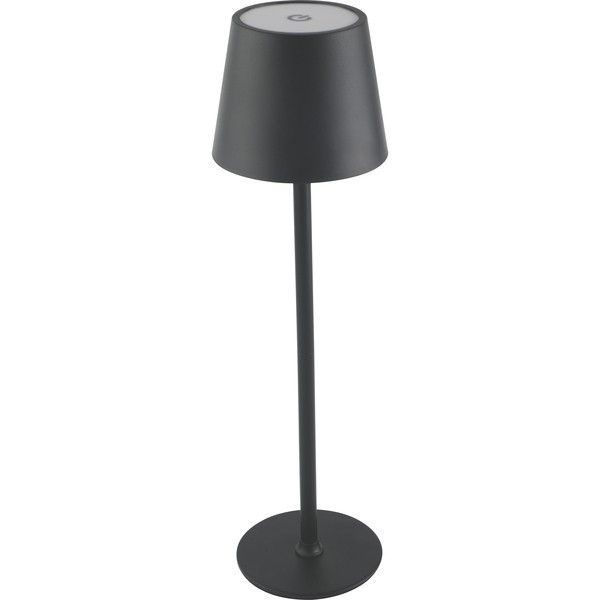 ΠΟΡΤΑΤΙΦ ΑΦΗΣ ΕΠΑΝΑΦΟΡΤΙΖΟΜΕΝΟ LED 3W 286Lm  (2700-4000-6500K) Φ110x350mm IP44 ΜΑΥΡΟ ARTE ILLUMINA CHROMA Eurolamp 144-70031