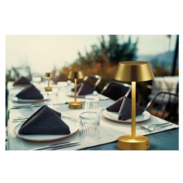 Πορτατίφ Led 4-12-18watt 3000K D130xH300 mm Επαναφορτιζόμενο Mini USB Μαύρο IP20 Viokef Princess 4243701