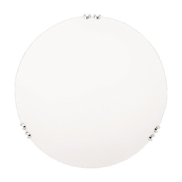 ΠΛΑΦΟΝΙΕΡΑ ΤΟΙΧΟΥ ΓΥΑΛΙ 1XΕ27 Max 15W Φ300x90mm ΛΕΥΚΟ-ΑΣΗΜΙ ARTE ILLUMINA PAROS Eurolamp 145-22404