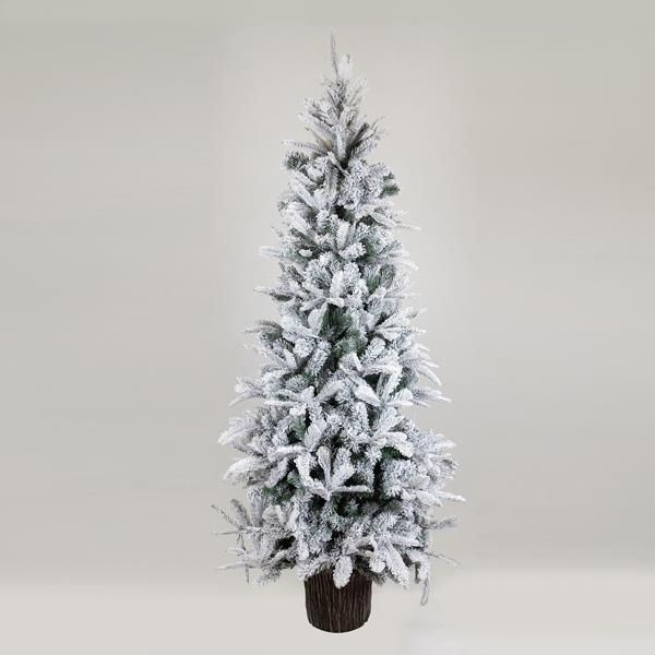 ΔΕΝΤΡΟ ΕΛΑΤΟ ΧΙΟΝΙΣΜΕΝΟ, ΕΛΒΕΤΙΑ, ΜΕ ΞΥΛΙΝΟ ΚΟΡΜΟ ΣΤΗ ΒΑΣΗ, 180cm Eurolamp 600-30645