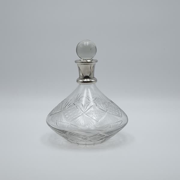 ΚΑΡΑΦΑ ΓΥΑΛΙΝΗ-ΜΕΤΑΛΛΙΚΗ ΑΣΗΜΙ 22x26cm Eurolamp 819-01276