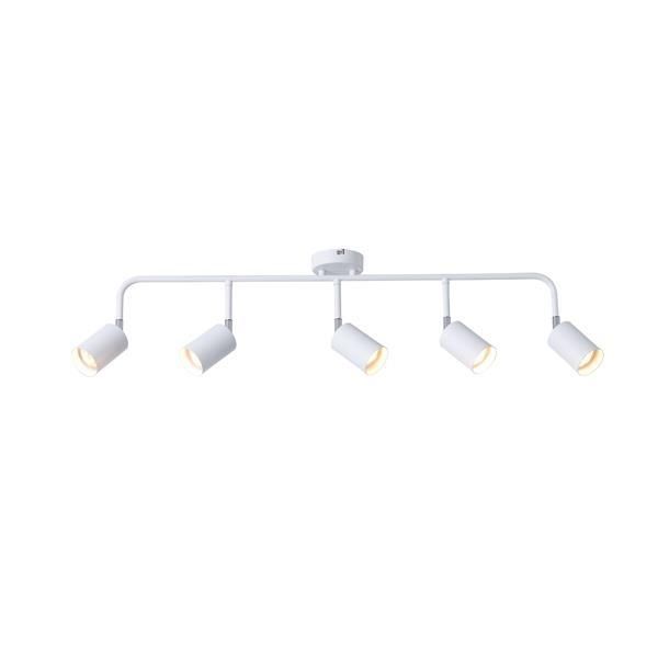 ΣΠΟΤ ΜΕΤΑΛΛΟ 5ΦΩΤΟ 5XGU10 Max 7W 800X230mm ΛΕΥΚΟ ARTE ILLUMINA OLYMP Eurolamp 145-25231