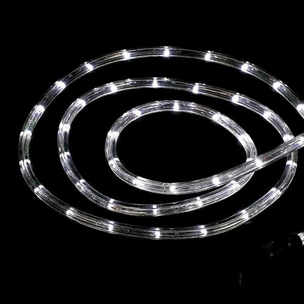 XMAS ΦΩΤΟΣΩΛΗΝΑΣ 24V LED 50m ΜΟΝΟΚΑΝΑΛΟΣ ΠΡΟΣΤΑΣΙΑ UV ΔΙΑΦΑΝΟΣ ΣΩΛΗΝΑΣ 13mm ΛΕΥΚΟ 36 LED/m ΚΟΠΗ/1m IP65 Eurolamp 600-22290