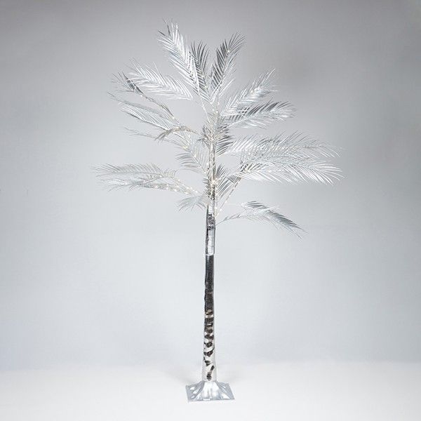 ΑΣΗΜΙ ΔΕΝΤΡΟ ΦΤΕΡΗ 2,1m, ΜΕΤΑΣΧΗΜΑΤΙΣΤΗΣ, 180 ΘΕΡΜΑ ΛΕΥΚΑ MINI LED, ΠΡΟΕΚΤΑΣΗ ΠΑΡΟΧΗΣ 3m, IP44 Eurolamp 600-30728