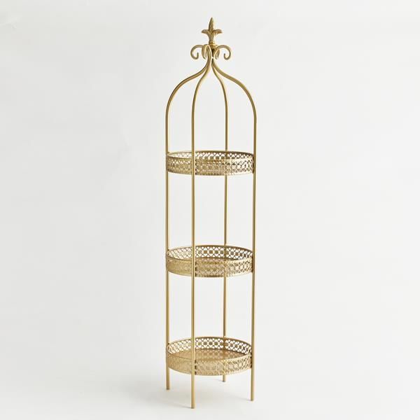 ΚΛΟΥΒΙ, ΜΕ ΤΡΙΑ ΕΠΙΠΕΔΑ, ΜΕΤΑΛΛΙΚΟ, ΧΡΥΣΟ, 23x21,5x91cm Eurolamp 600-44163