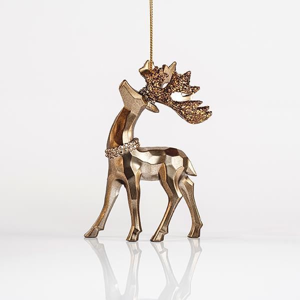 ΤΑΡΑΝΔΟΣ ΑΚΡΥΛΙΚΟΣ, ΜΑΤ ΚΑΦΕ, ΜΕ GLITTER, 7x11,6cm Eurolamp 600-44651