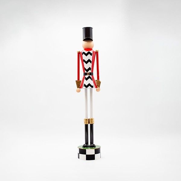 ΜΕΤΑΛΛΙΚΟΣ ΚΑΡΥΟΘΡΑΥΣΤΗΣ, ΜΑΥΡΟ ΚΑΡΟ ΜΕ ΚΟΚΚΙΝΟ, 60cm Eurolamp 600-47984