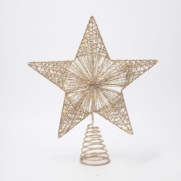XMAS ΦΩΤΙΖΟΜΕΝΟ ΣΑΜΠΑΝΙ ΑΣΤΕΡΙ 26x6x30cm 20 MINI LED ΜΠΑΤΑΡΙΑΣ 2AA ΧΡΟΝΟΔΙΑΚΟΠΤΗΣ ΑΣΗΜΙ ΧΑΛΚΙΝΟ ΚΑΛΩΔΙΟ ΘEPMO ΛEYKO LED ΠΑΡΟΧΗ 30cm IP20 Eurolamp 600-48717