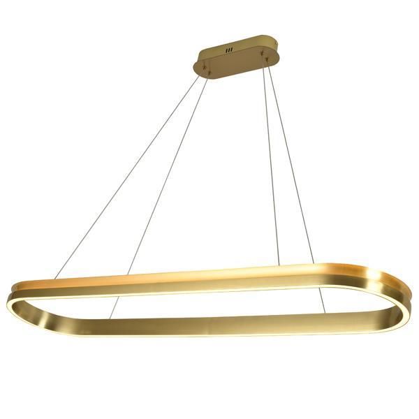 ΦΩΤΙΣΤΙΚΟ ΚΡΕΜΑΣΤΟ ΓΡΑΜΜΙΚΟ LED 60W 3600Lm 3000K 1200X1500mm ΧΡΥΣΟ ARTE ILLUMINA SERENITY Eurolamp 144-18067