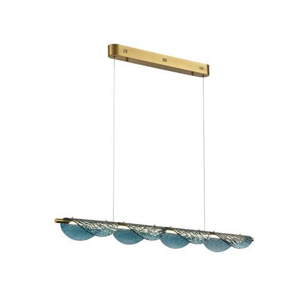 ΦΩΤΙΣΤΙΚΟ ΚΡΕΜΑΣΤΟ 20W 1200Lm 3000K L120X6XH150 ΧΡΥΣΟ ARTE ILLUMINA HAWAI Eurolamp 144-18161