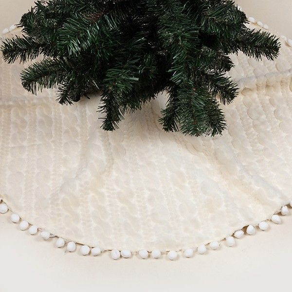 ΠΟΔΙΑ ΔΕΝΤΡΟΥ, ΛΕΥΚΗ, ΜΕ POM POM, 114cm Eurolamp 600-46640