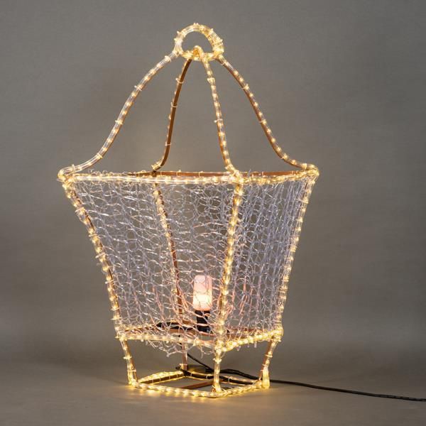 ΕΠΑΓΓΕΛΜΑΤΙΚΟ ΣΧΕΔΙΟ, ΕΠΙΔΑΠΕΔΙΟ ΦΑΝΑΡΙ 3D, LED ΦΩΤΟΣΩΛΗΝΑ, ΘΕΡΜΟ ΛΕΥΚΟ, 102x54x54cm, IP65 Eurolamp 600-23397