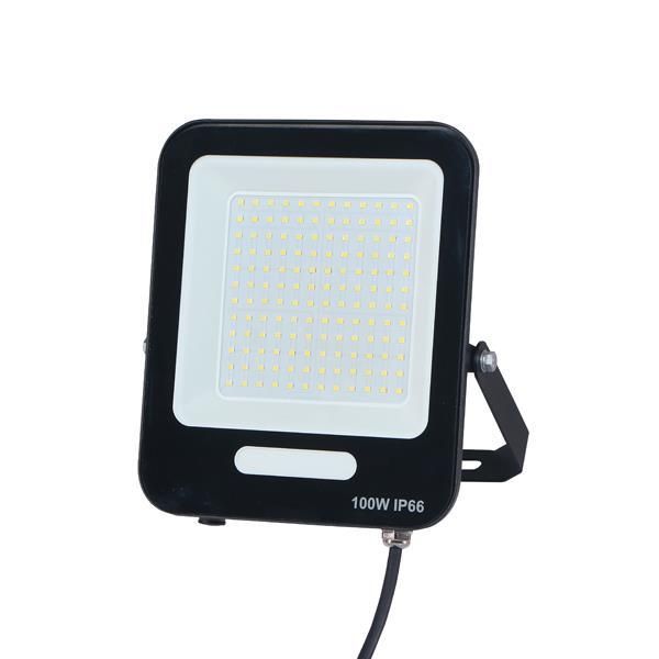 ΠΡΟΒΟΛΕΑΣ LED SMD 100W ΜΑΥΡΟΣ IP66 6500K PLUS Eurolamp 147-69015