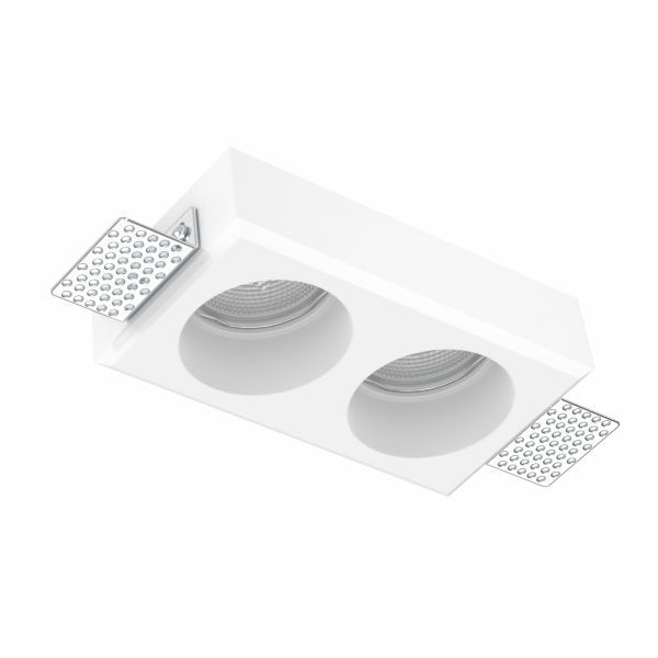 ΧΩΝΕΥΤΟ ΓΥΨΙΝΟ ΟΡΟΦΗΣ ΔΙΠΛΟ ΜΕ GU10 Spotlight 6081