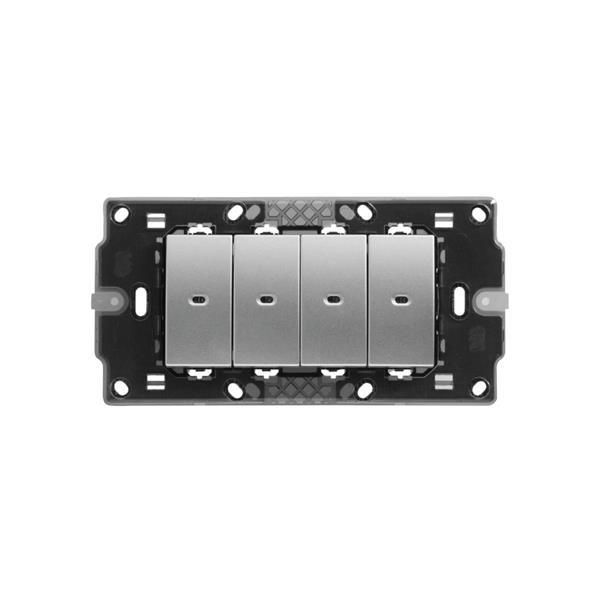 ΒΑΣΗ ΜΕΤΑΛΛΙΚΗ 4 ΘΕΣΕΩΝ LEON Eurolamp 152-20802