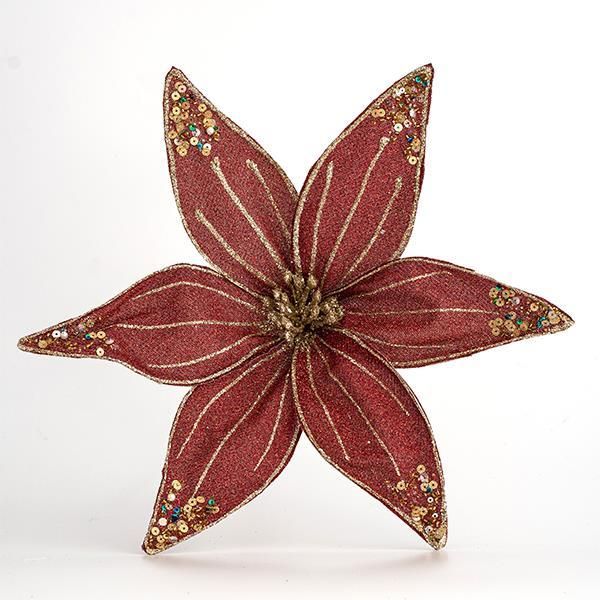 ΛΟΥΛΟΥΔΙ ΒΕΛΟΥΔΙΝΟ, ΜΠΟΡΝΤΩ ΜΕ GLITTER, 30cm Eurolamp 600-44771