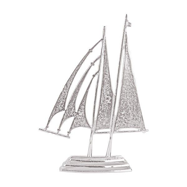 ΚΑΡΑΒΙ ΜΕΤΑΛΛΙΚΟ ΑΣΗΜΙ 35x7.5x47.5cm Eurolamp 819-01821