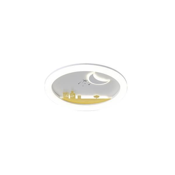 ΠΛΑΦΟΝΙΕΡΑ ΜΕΤΑΛΛΟ-ΠΛΑΣΤΙΚΟ LED 60W 5940Lm 3CCT (3000-4000-6500K) Φ480X65mm ΛΕΥΚΟ-ΚΙΤΡΙΝΟ ARTE ILLUMINA ALEGRE Eurolamp 144-51040
