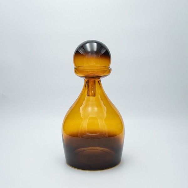 ΚΑΡΑΦΑ ΓΥΑΛΙΝΗ ΑΝΟΙΧΤΟ ΚΑΦΕ 34x16cm Eurolamp 819-01284