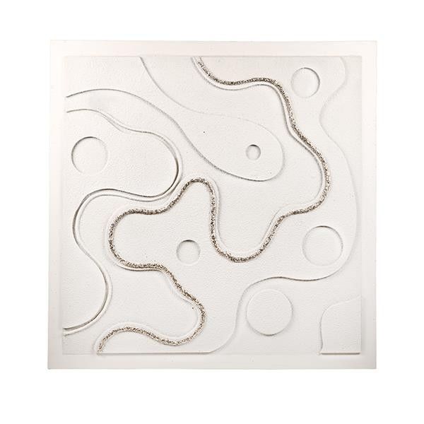 ΠΙΝΑΚΑΣ ΚΥΚΛΟΙ 3D ΜΠΕΖ - ΧΡΥΣΟΣ 100x3x100cm Eurolamp 812-20048