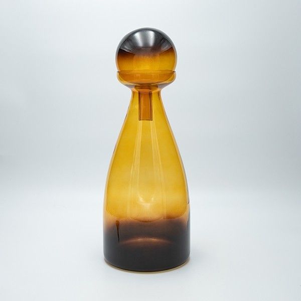 ΚΑΡΑΦΑ ΓΥΑΛΙΝΗ ΑΝΟΙΧΤΟ ΚΑΦΕ 40x15cm Eurolamp 819-01285
