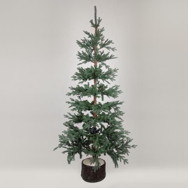 ΔΕΝΤΡΟ ΔΑΝΙΑ, PE KAI PVC, ΜΕ ΞΥΛΙΝΟ ΚΟΡΜΟ ΣΤΗ ΒΑΣΗ, 210cm Eurolamp 600-30643