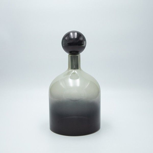 ΚΑΡΑΦΑ ΓΥΑΛΙΝΗ ΛΕΥΚΟ-ΜΑΥΡΟ 29x16cm Eurolamp 819-01269
