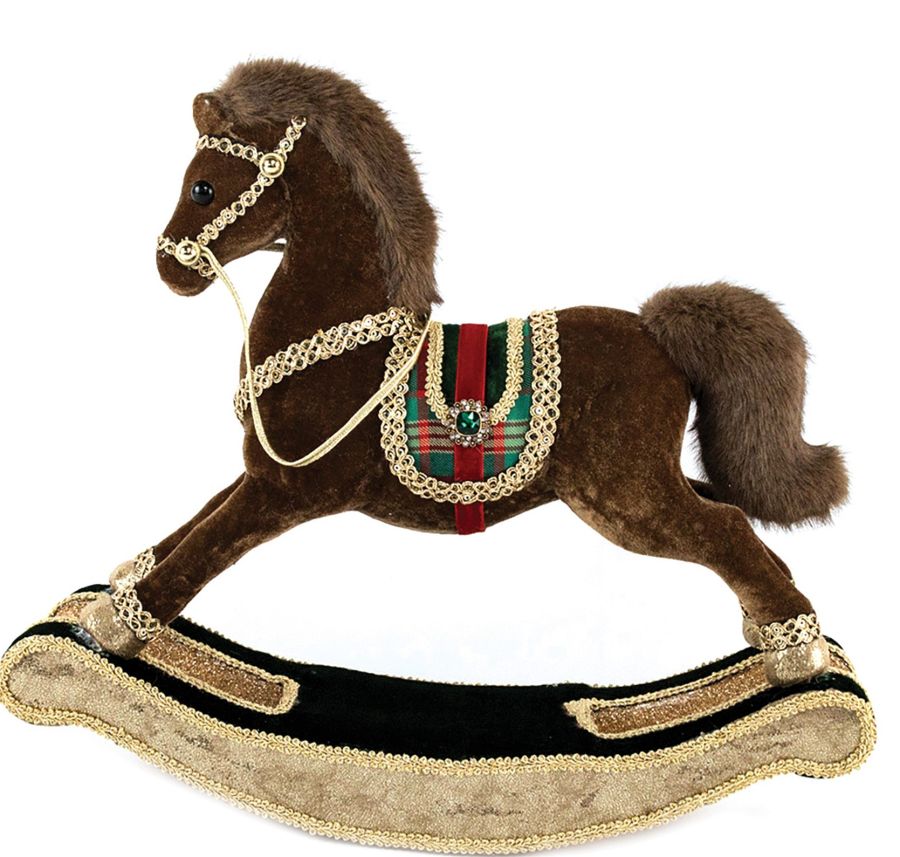 Επιδαπέδιο Χριστουγεννιάτικο Διακοσμητικό Άλογο 40 x 13 x 34cm Lianos 240050