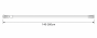 140-260 Ø22mm white βραχίονας μπάνιου πτυσσόμενος MRShome  DC-022140W