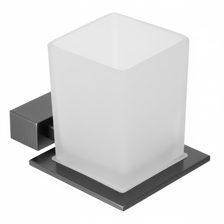 Ποτηροθήκη Γυαλί Γραφίτης Bronze Art Shelfy 20V1-81