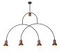 HL-3523-5 CHRISTOPHER OLD BRONZE & WHITE PENDANT HOMELIGHTING 77-3790