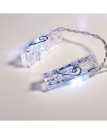 "PLASTIC CLIPS" 20 LED ΛΑΜΠΑΚ ΣΕΙΡΑ ΜΠΑΤΑΡ.(3xAA) ΨΥΧΡΟ ΛΕΥΚΟ IP20 285+30cm ΔΙΑΦΑΝ ΚΑΛΩΔ ΤΡΟΦΟΔ ACA X062021232