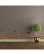 Poppies & Butterflies μπορντούρες αυτοκόλλητες βινυλίου Ango 53002