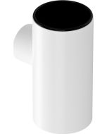 Ποτηροθήκη Επίτοιχη Μέταλλο Λευκό Ματ Lamda White Matt 3011501