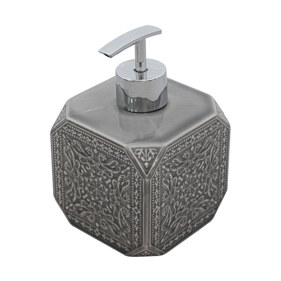 Αντλία Σαπουνιού Κεραμική Γκρι 460ml  Estia Home Art Feng Shui 02-11437