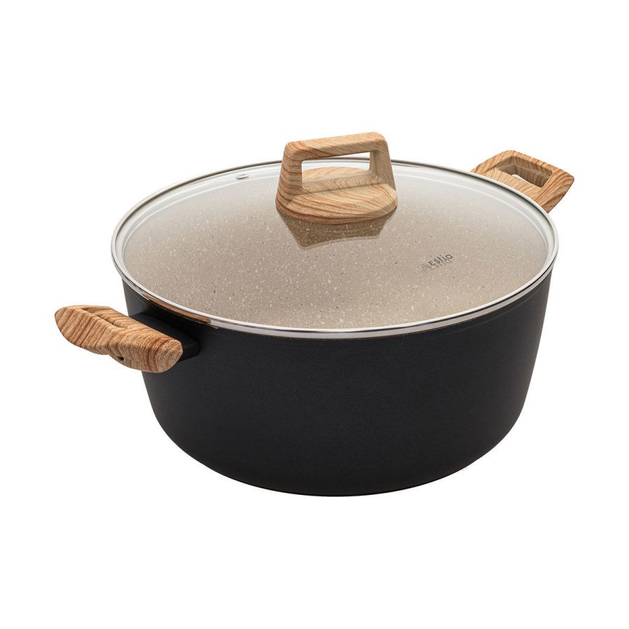 Κατσαρόλα 28cm 6,9lt Αντικολλητική Πρεσσαριστού Αλουμινίου Estia Home Art Earth 01-10225