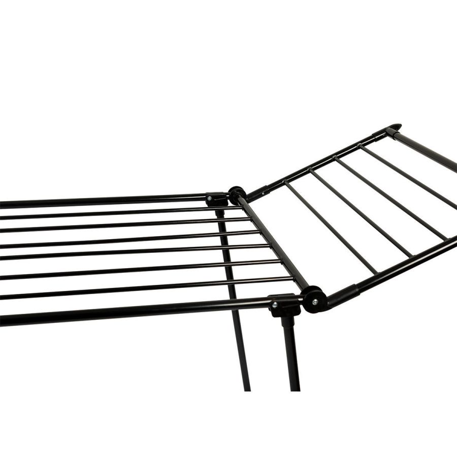 Απλώστρα Δαπέδου 1,75x1,07x60cm  Μεταλλική Πτυσσόμενη Estia Home Art Black 04-14223