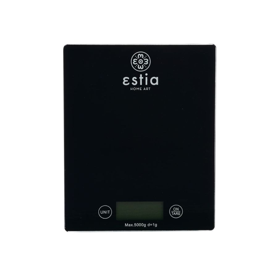 Ζυγαριά Κουζίνας Ηλεκτρονική max 5 kg Black Estia Home Art 01-8826